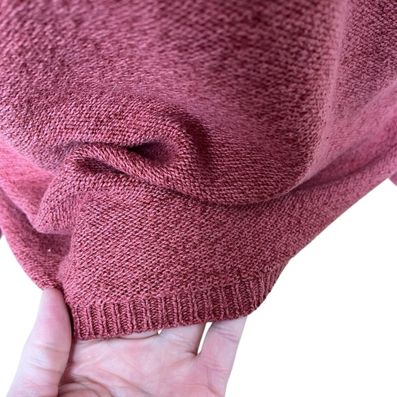 Sundance Turtleneck Sweater Women’s XL Burnt Pink Orange Textured - Picture 5 of 9
